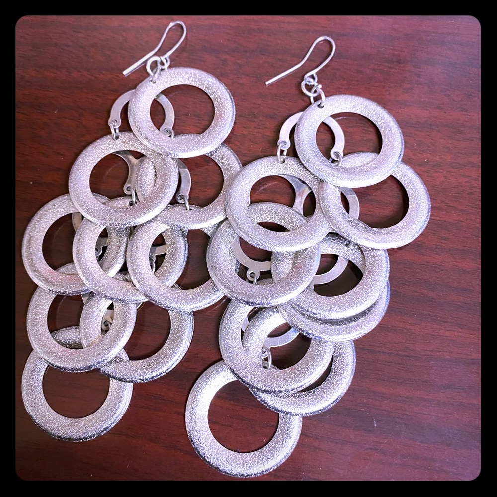 Silver earrings